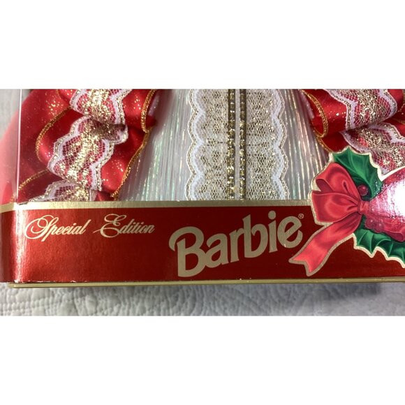 1997 Holiday Barbie Special Edition By Mattel In Red & White Dress*NIB - Picture 2 of 6